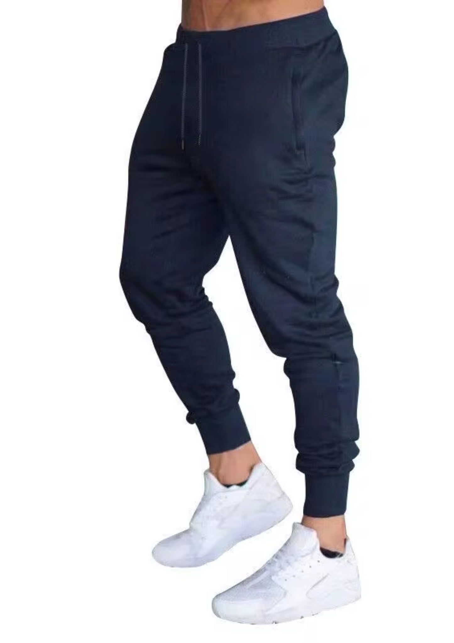 Premium Heavy Navy Track Pants - Men