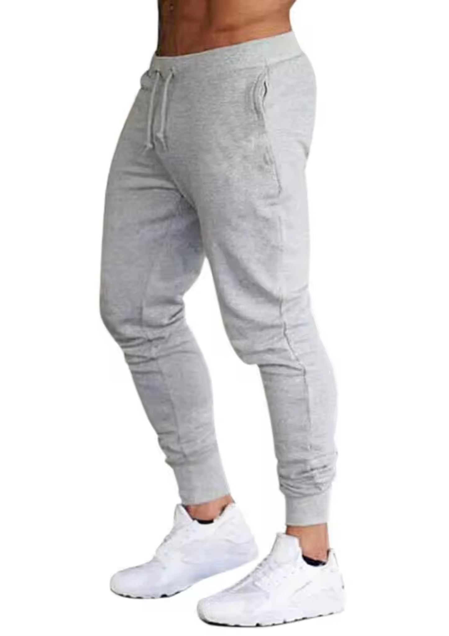 Premium Heavy Grey Track Pants - Men