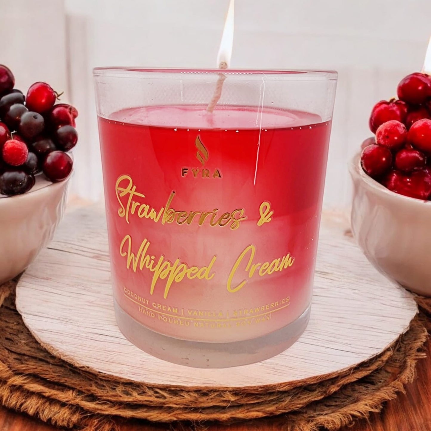 STRAWBERRIES & WHIPPED CREAM - MARBLED