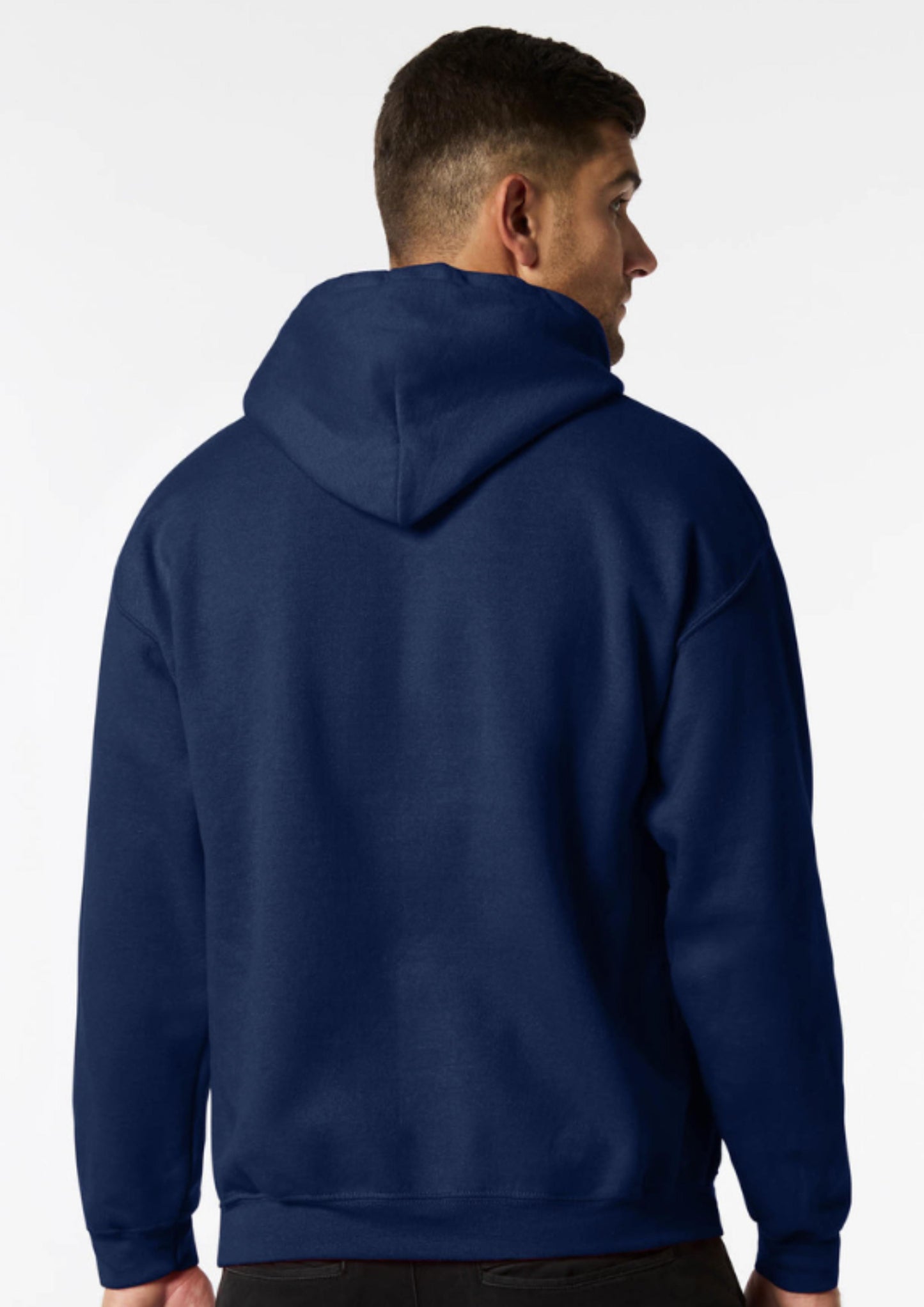 Premium Heavy Navy Hoodie - Men