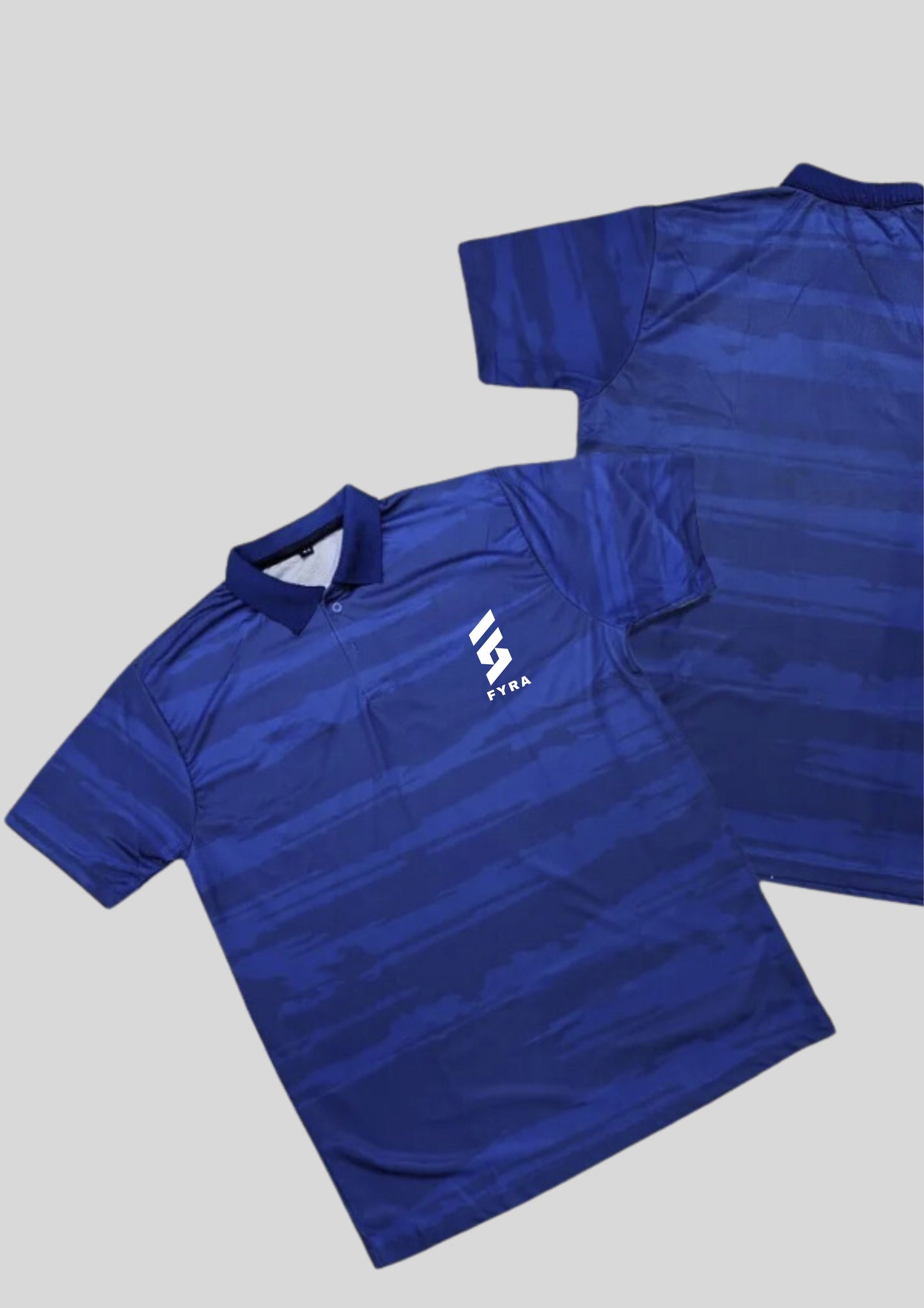 FYRA Corporate T-Shirt with Jacquard Front and Back Logo. Stylish and professional, perfect for showcasing your corporate identity with a touch of textured elegance