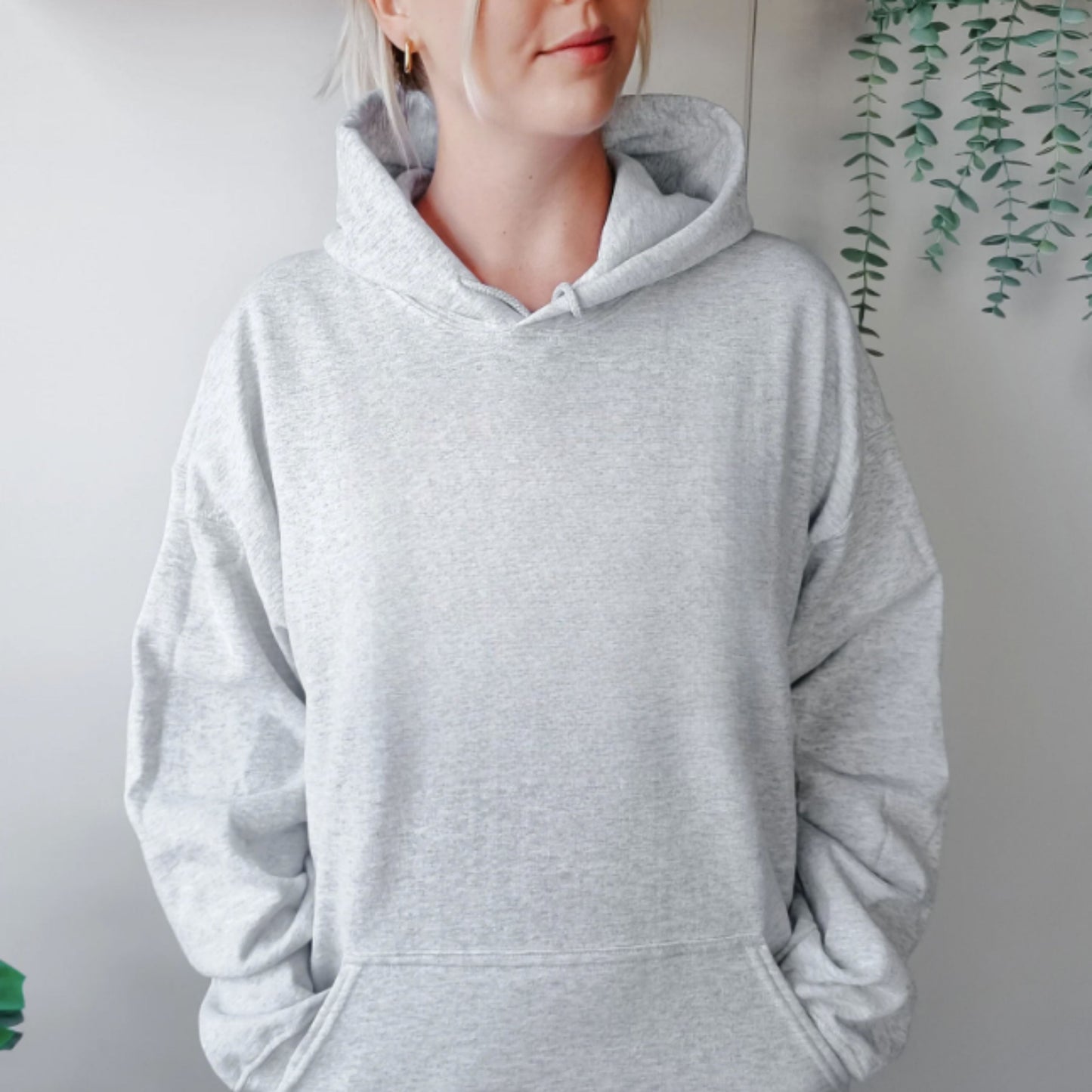 Premium Heavy Grey Hoodie - Women
