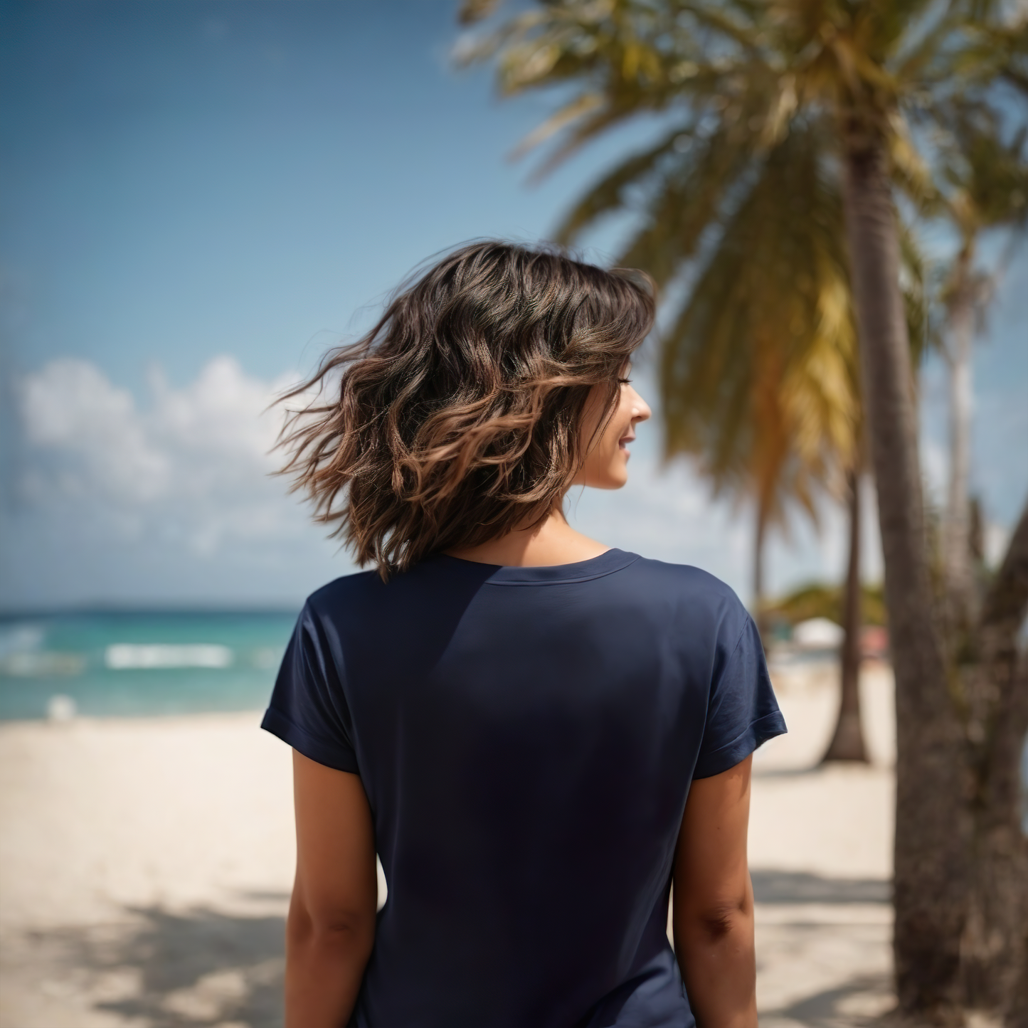 The FYRA Pack of 3 Women - Premium Crew Tshirts - Navy