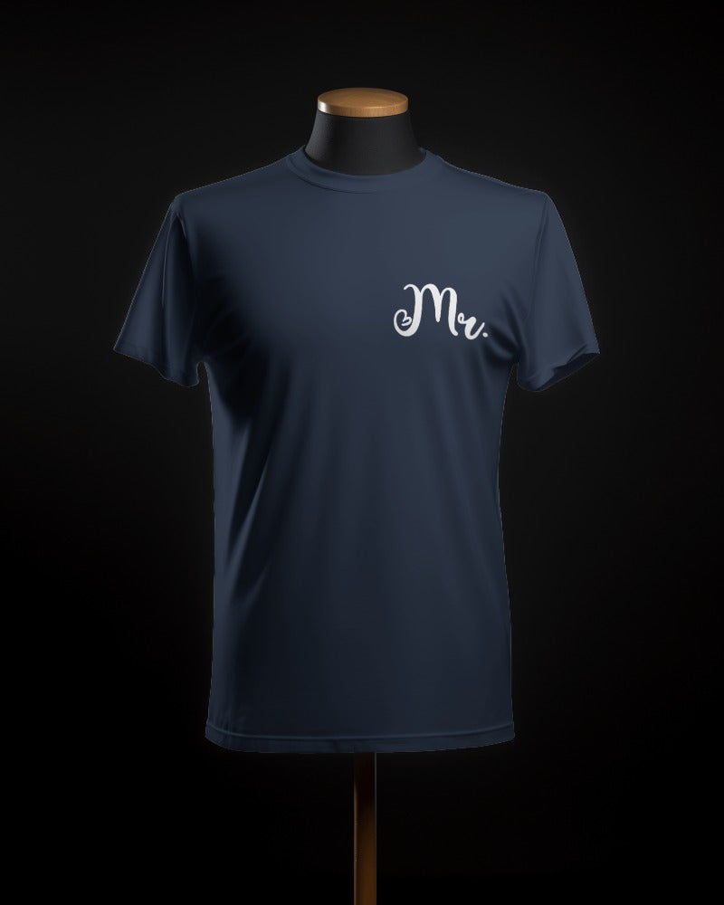 Mr & Mrs - Crew Neck Tshirt - Couples