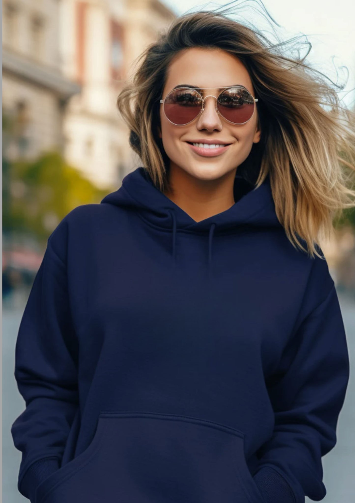 Premium Heavy Navy Hoodie