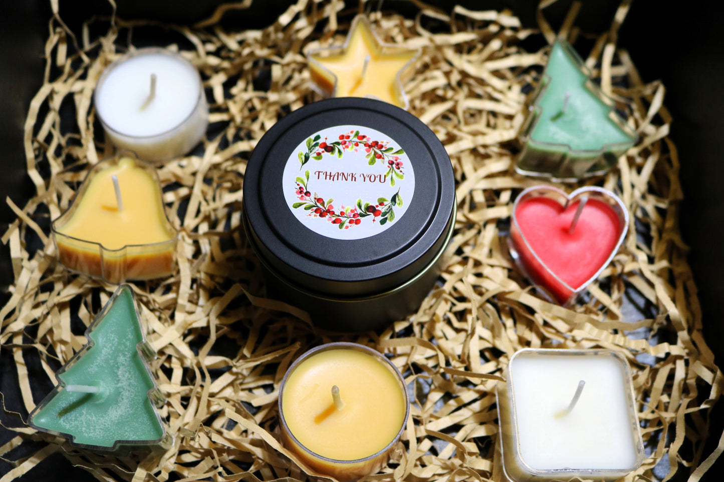 FYRA Occasion Tins and tealights - Soy Candles. Elegant and aromatic, perfect for celebrating special occasions with beautifully scented soy candles in stylish tins.